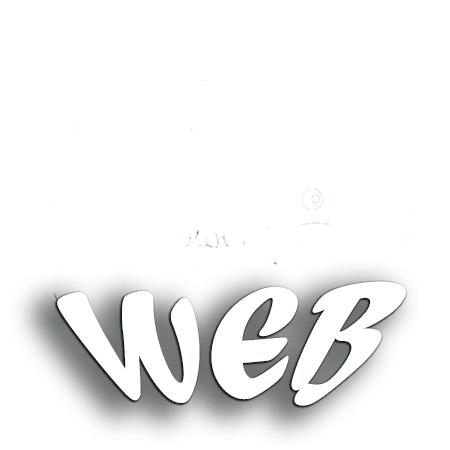 Logo de Caméléon Web blanc pour fond noir