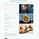 Exemple One page pour un food-truck : le formulaire
