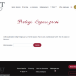 Accès à la page privée