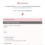 Extrait de la page privée