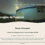Page "à propos de l'agence" du site de "terres voyages énergies"